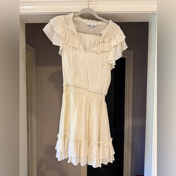 moodie Dresses & Skirts - Moodie Ivory Ruffle Dress